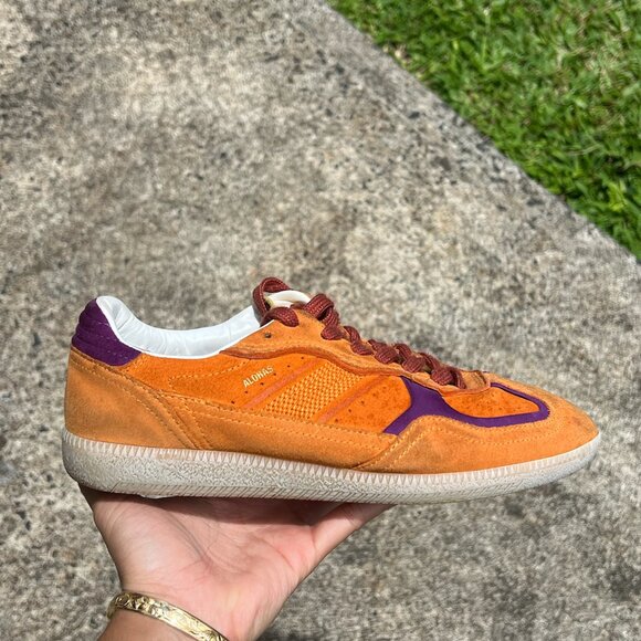 ALOHAS Tb. 490 Orange Rife Leather Sneakers (Size 37/6.5-7) - Picture 9 of 9